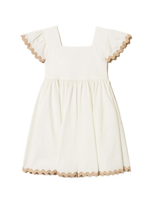 Abito bambina Twinset bianco con dettagli romantici TWINSET Kids | 261GB215200526